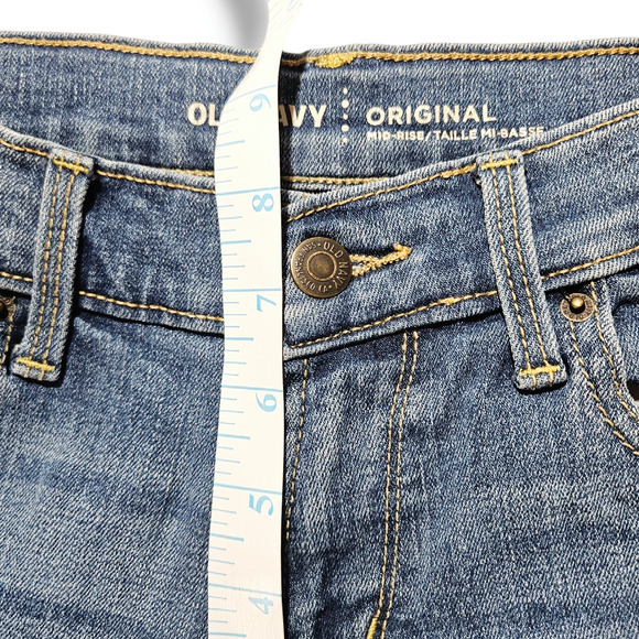 EUC Old Navy Original Mid-Rise Straight Leg Jeans Sz. 0 Reg [25x32] Blue - Picture 10 of 13